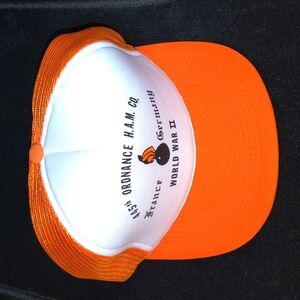 Vtg 445th ORDNANCE H.A.M Co. France Germany World War II Snapback Trucker Hat